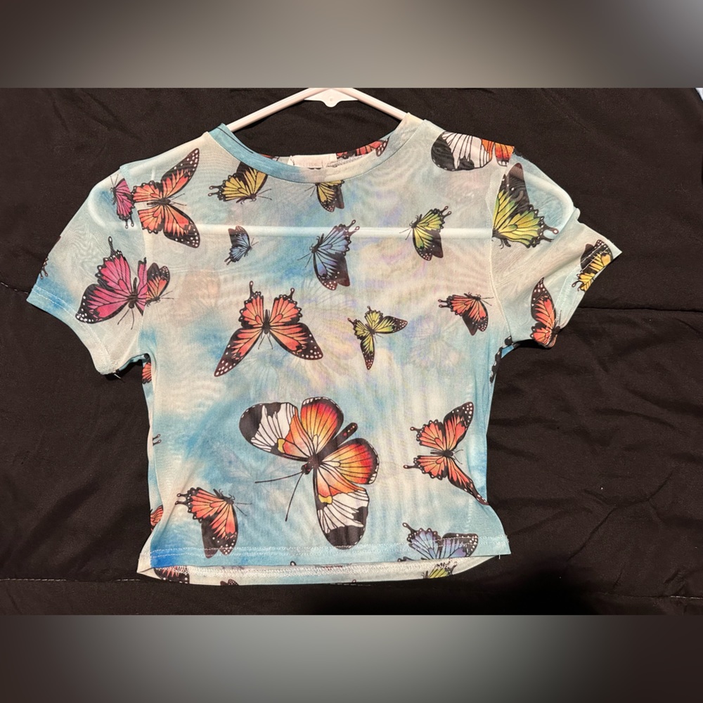 butterly cover up/top. size small